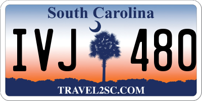 SC license plate IVJ480