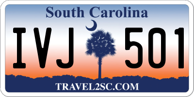 SC license plate IVJ501