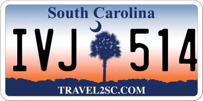 SC license plate IVJ514
