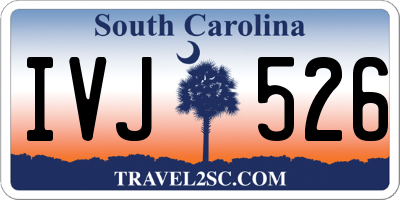 SC license plate IVJ526