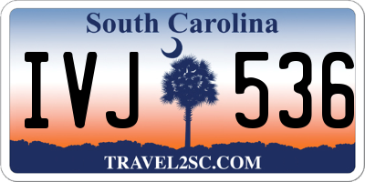 SC license plate IVJ536