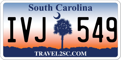 SC license plate IVJ549