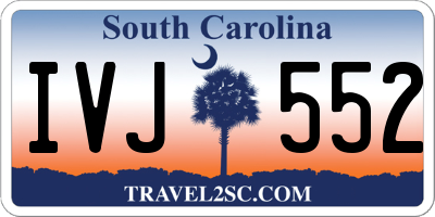 SC license plate IVJ552