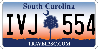 SC license plate IVJ554