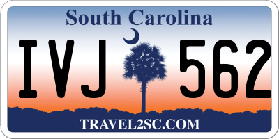SC license plate IVJ562