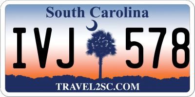 SC license plate IVJ578