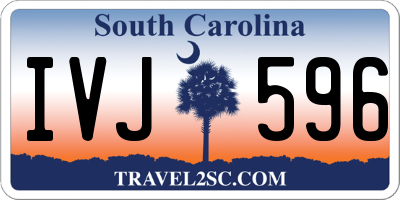 SC license plate IVJ596