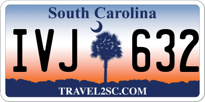 SC license plate IVJ632