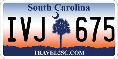 SC license plate IVJ675