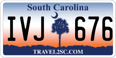 SC license plate IVJ676