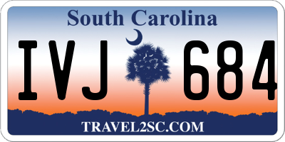 SC license plate IVJ684