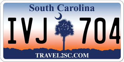SC license plate IVJ704