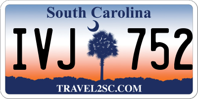 SC license plate IVJ752