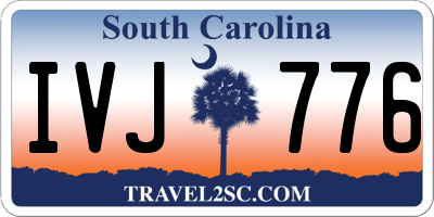 SC license plate IVJ776