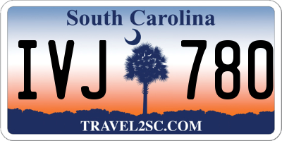 SC license plate IVJ780