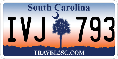 SC license plate IVJ793