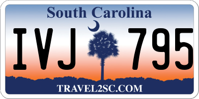 SC license plate IVJ795