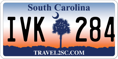 SC license plate IVK284