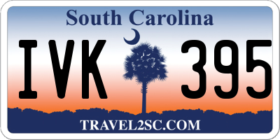 SC license plate IVK395