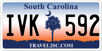 SC license plate IVK592