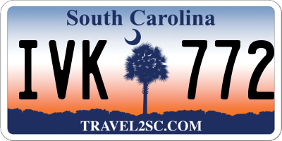 SC license plate IVK772