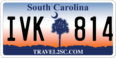 SC license plate IVK814