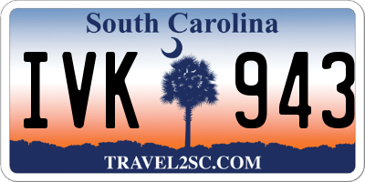 SC license plate IVK943