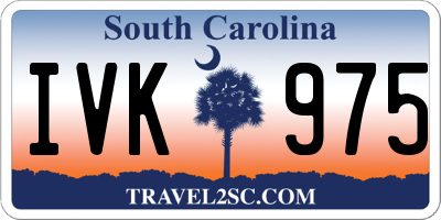 SC license plate IVK975