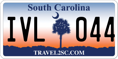 SC license plate IVL044