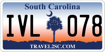 SC license plate IVL078
