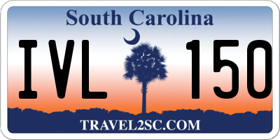SC license plate IVL150