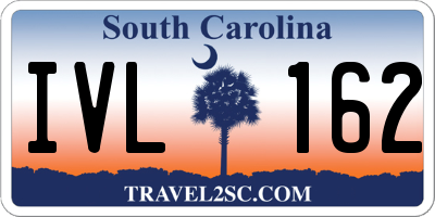 SC license plate IVL162
