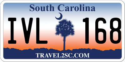 SC license plate IVL168