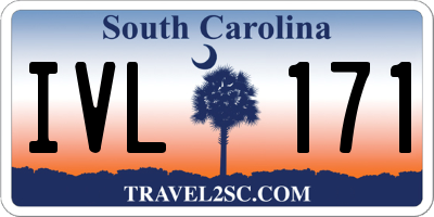 SC license plate IVL171