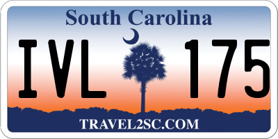 SC license plate IVL175