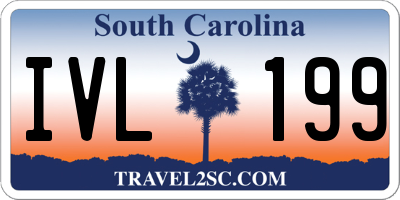 SC license plate IVL199