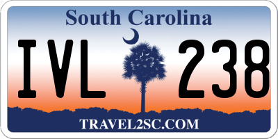 SC license plate IVL238
