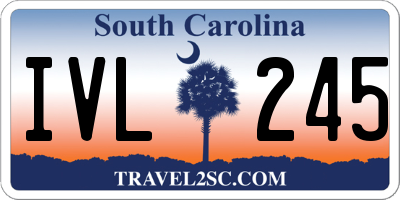 SC license plate IVL245