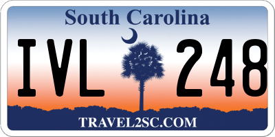 SC license plate IVL248