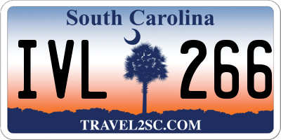 SC license plate IVL266