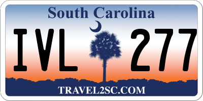 SC license plate IVL277