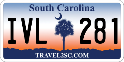 SC license plate IVL281