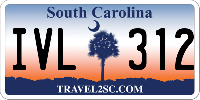 SC license plate IVL312