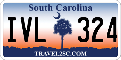 SC license plate IVL324