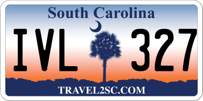 SC license plate IVL327