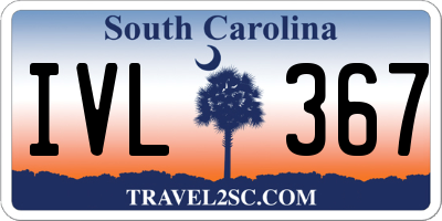 SC license plate IVL367