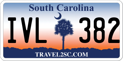 SC license plate IVL382