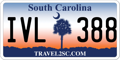 SC license plate IVL388