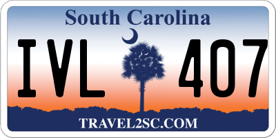 SC license plate IVL407