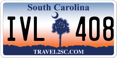 SC license plate IVL408